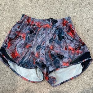 Lululemon purple patterned hotty hots.